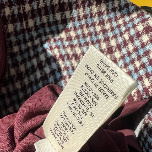 NWT Rebecca Taylor Techy Houndstooth Wool Shift Mini Dress Sheath Sleeveless 2 4 - Picture 13 of 15